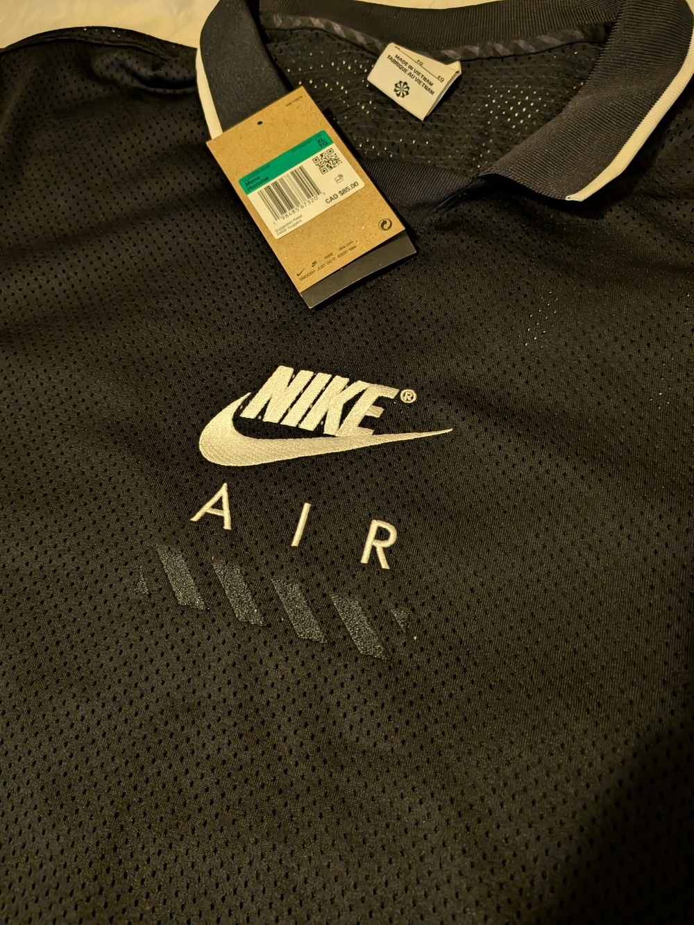 Nike Air Black Mesh Polo Jacket